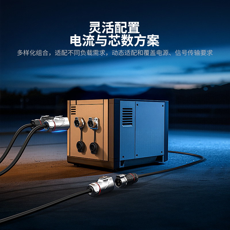 PLG20 2芯30A四孔法兰套装全金属焊接正装